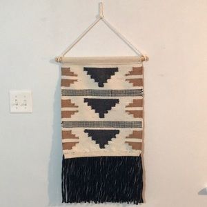 Woven tapestry wall hanging